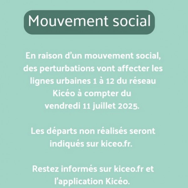 Mouvement social-KICEO à partir du 11 juillet 2025