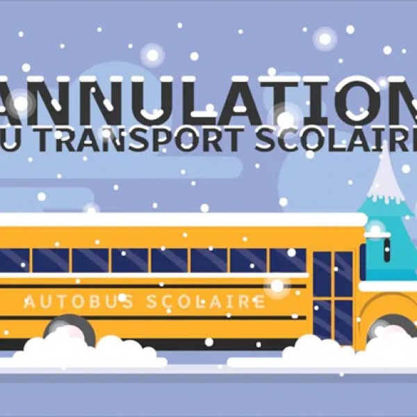 Suspension des transports scolaires mercredi 7 janvier 2026